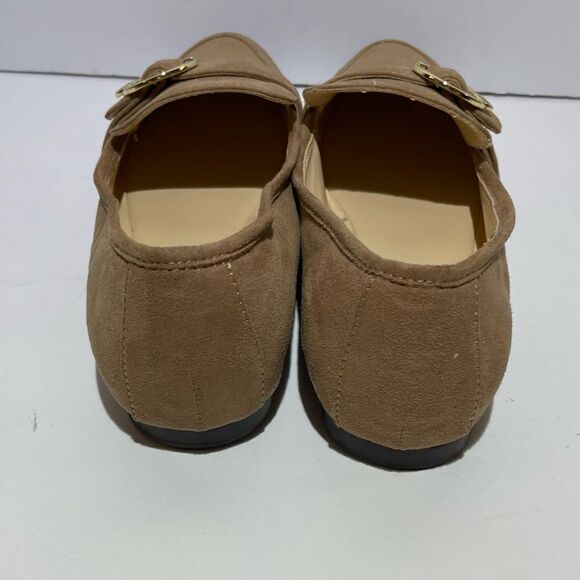 Liz Claiborne Tan suede Loafers ~ size 7.5 ~ see photos for imperfections - Picture 3 of 9